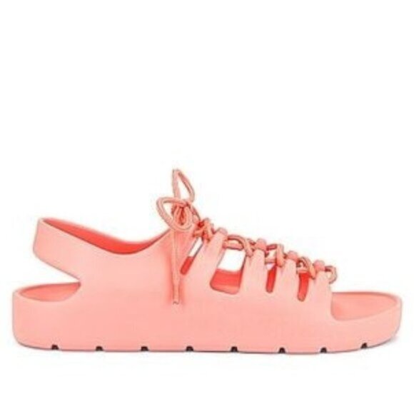 Bottega Veneta Women's Lace-Up Jelly‎ Sandals Rubber Pink Size EU 38 - Picture 1 of 11